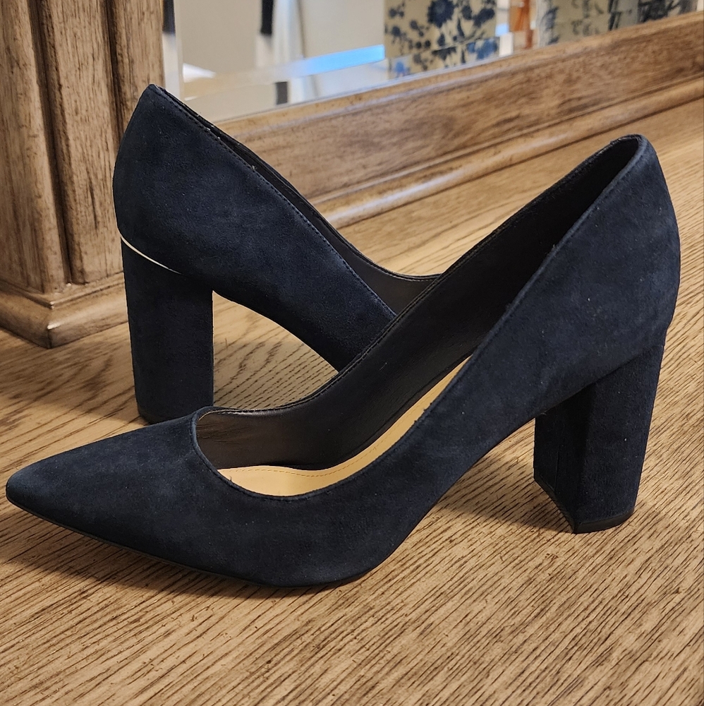 Marc Fisher Navy Heels